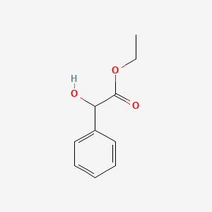 molecular formula C10H12O3 B1671685 Ethyl mandelate CAS No. 774-40-3