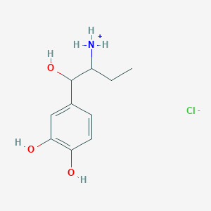 molecular formula C10H16ClNO3 B1671686 Ethylnorepinephrine Hydrochloride CAS No. 3198-07-0