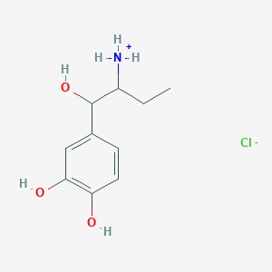 molecular formula C10H16ClNO3 B1671686 Ethylnorepinephrine hydrochloride CAS No. 3198-07-0