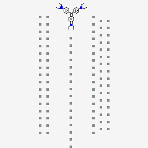 molecular formula C62H87MoN6O8P B1671690 Ethanaminium, N-4-bis4-(diethylamino)phenylmethylene-2,5-cyclohexadien-1-ylidene-N-ethyl-, molybdatephosphate CAS No. 68814-02-8