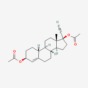 molecular formula C24H32O4 B1671691 Ethynodiol diacetate CAS No. 297-76-7