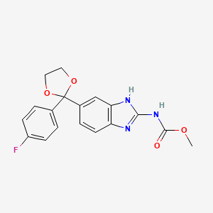 molecular formula C18H16FN3O4 B1671694 Etibendazole CAS No. 64420-40-2