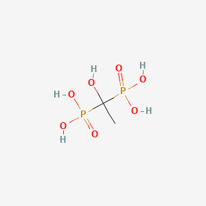 molecular formula C2H8O7P2 B1671696 Etidronic acid CAS No. 2809-21-4
