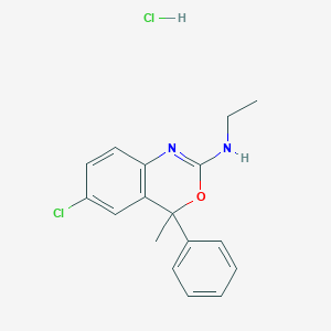molecular formula C17H18Cl2N2O B1671697 Etifoxine hydrochloride CAS No. 56776-32-0