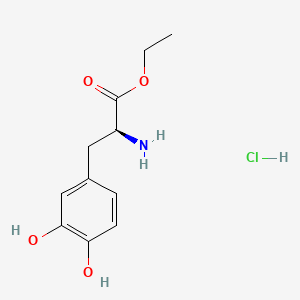 molecular formula C11H16ClNO4 B1671701 Etilevodopa hydrochloride CAS No. 39740-30-2
