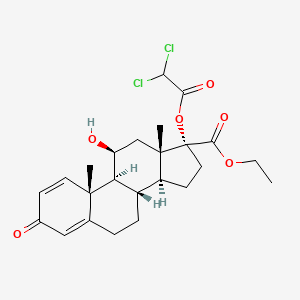 molecular formula C24H30Cl2O6 B1671702 Etiprednol Dicloacetate CAS No. 199331-40-3