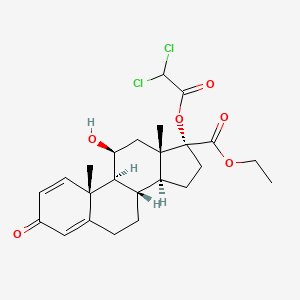 molecular formula C24H30Cl2O6 B1671702 Etiprednol dicloacetate CAS No. 199331-40-3