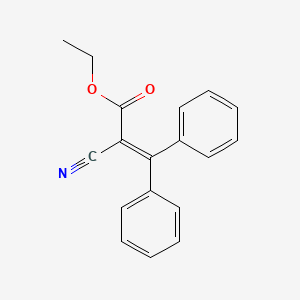 molecular formula C18H15NO2 B1671707 Ethyl 2-cyano-3,3-diphenylacrylate CAS No. 5232-99-5