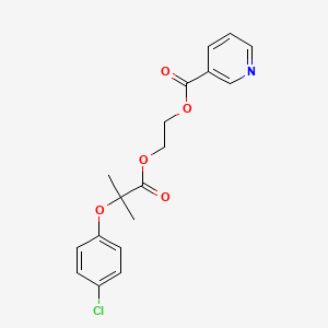 molecular formula C18H18ClNO5 B1671712 Etofibrate CAS No. 31637-97-5
