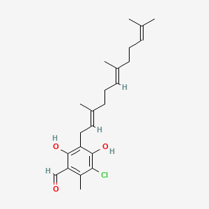 molecular formula C23H31ClO3 B1671719 Ilicicolin A CAS No. 22581-06-2