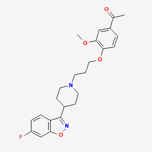 molecular formula C24H27FN2O4 B1671726 Iloperidone CAS No. 133454-47-4