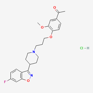 molecular formula C24H28ClFN2O4 B1671727 Iloperidone hydrochloride CAS No. 1299470-39-5