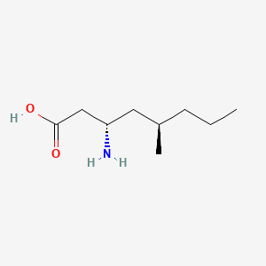 molecular formula C9H19NO2 B1671733 伊马加巴林 CAS No. 610300-07-7