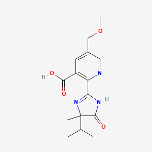 molecular formula C15H19N3O4 B1671737 咪唑草胺 CAS No. 114311-32-9