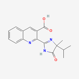 molecular formula C17H17N3O3 B1671739 Imazaquin CAS No. 81335-37-7