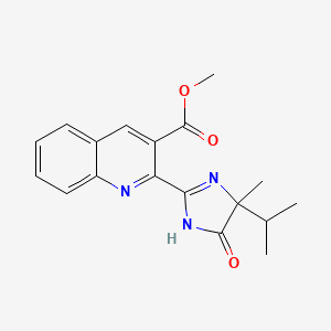molecular formula C18H19N3O3 B1671740 Imazaquin-methyl CAS No. 81335-43-5