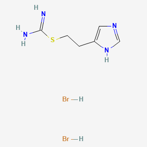 molecular formula C6H12Br2N4S B1671750 Imetit dihydrobromide CAS No. 32385-58-3