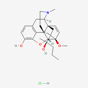 molecular formula C25H34ClNO4 B1671763 Etorphine hydrochloride CAS No. 13764-49-3