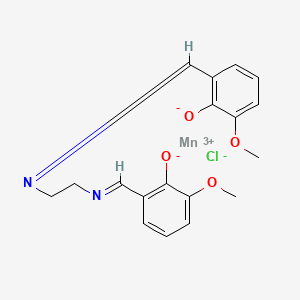molecular formula C18H18ClMnN2O4 B1671782 Ethylbisiminomethylguaiacol manganese chloride CAS No. 81065-76-1