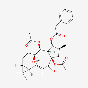 molecular formula C32H40O8 B1671786 Euphorbiasteroid CAS No. 28649-59-4