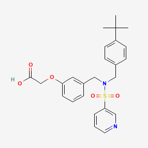 molecular formula C25H28N2O5S B1671788 Evatanepag CAS No. 223488-57-1