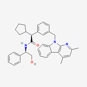 molecular formula C35H37N3O2 B1671803 Unii-Q70OH404HR CAS No. 177469-96-4