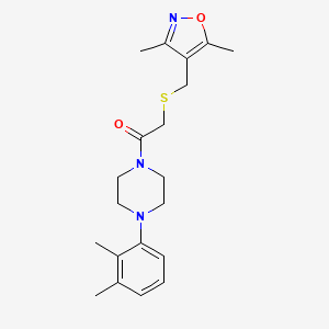 2-[(3,5-Dimethyl-1,2-oxazol-4-yl)methylsulfanyl]-1-[4-(2,3-dimethylphenyl)piperazin-1-yl]ethanone