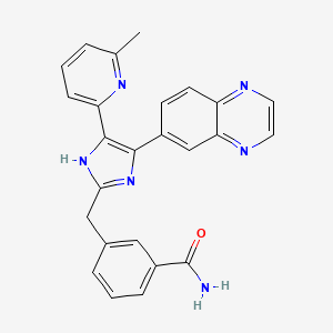 molecular formula C25H20N6O B1671810 IN-1130 CAS No. 868612-83-3