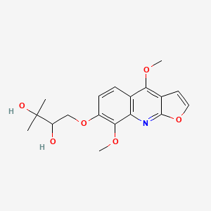 molecular formula C18H21NO6 B1671825 Evoxine CAS No. 522-11-2