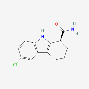 molecular formula C13H13ClN2O B1671828 (1S)-6-氯-2,3,4,9-四氢-1H-咔唑-1-甲酰胺 CAS No. 848193-68-0