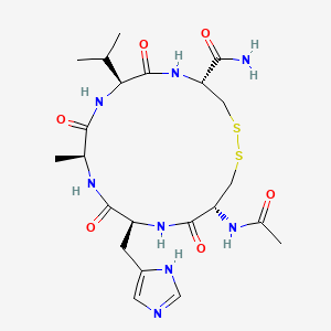 molecular formula C22H34N8O6S2 B1671831 Exherin CAS No. 229971-81-7