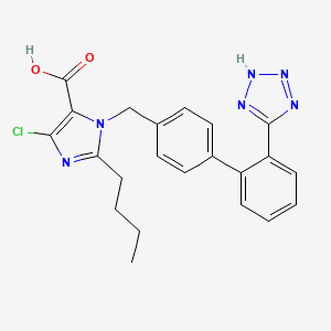 molecular formula C22H21ClN6O2 B1671838 Losartan carboxylic acid CAS No. 124750-92-1