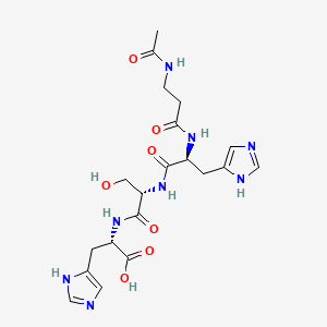 molecular formula C20H28N8O7 B1671839 Acetyl tetrapeptide-5 CAS No. 820959-17-9