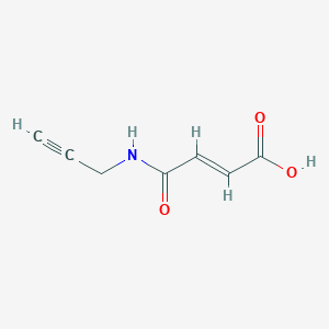 B1671850 3-(N-Prop-2-ynylcarbamoyl)prop-2-enoic acid CAS No. 671188-20-8