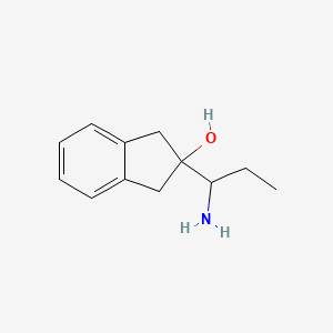 molecular formula C12H17NO B1671862 Indanorex CAS No. 16112-96-2