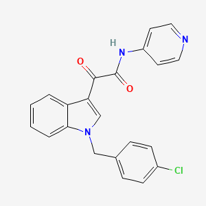 molecular formula C22H16ClN3O2 B1671871 Indibulin CAS No. 204205-90-3