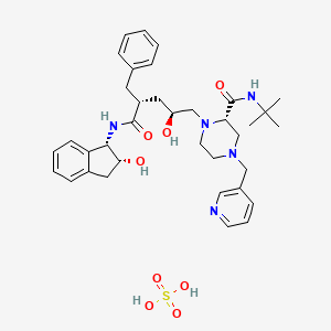 molecular formula C36H49N5O8S B1671877 Indinavir Sulfate CAS No. 157810-81-6