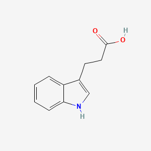 molecular formula C11H11NO2 B1671888 3-Indolepropionic acid CAS No. 830-96-6