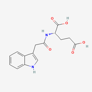 molecular formula C15H16N2O5 B1671889 Indoleacetyl glutamic acid CAS No. 57105-48-3