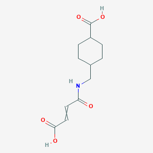 4-[(3-Carboxyprop-2-enoylamino)methyl]cyclohexane-1-carboxylic acid