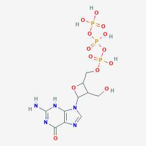 molecular formula C10H16N5O13P3 B167190 Oxetanocin guanosine triphosphate CAS No. 133386-21-7