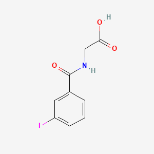 molecular formula C9H8INO3 B1671901 m-Iodohippuric acid CAS No. 52386-94-4