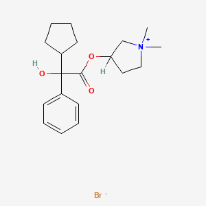 molecular formula C19H28BrNO3 B1671915 Glycopyrrolate CAS No. 596-51-0