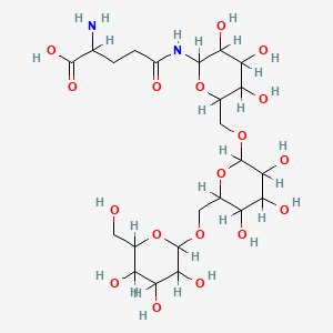 molecular formula C23H40N2O18 B1671916 Glycotriosyl glutamine CAS No. 83235-86-3