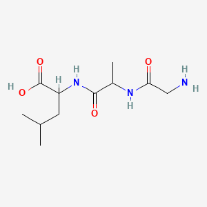 molecular formula C11H21N3O4 B1671919 Glycyl-alanyl-leucine CAS No. 22849-49-6