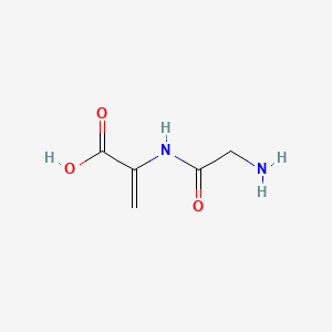 molecular formula C5H8N2O3 B1671921 Glycyldehydroalanine CAS No. 10367-06-3