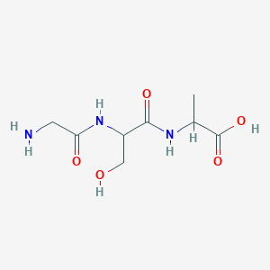 molecular formula C8H15N3O5 B1671925 H-GLY-SER-ALA-OH CAS No. 53843-93-9