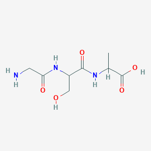molecular formula C8H15N3O5 B1671925 Glycyl-seryl-alanine CAS No. 53843-93-9