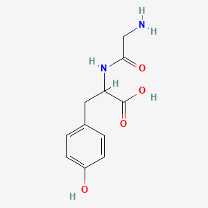 molecular formula C11H14N2O4 B1671926 L-Tyrosine, N-glycyl- CAS No. 658-79-7