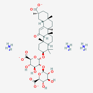 molecular formula C42H65NO16 B1671928 Glycyrrhizic Acid Monoammonium Salt CAS No. 53956-04-0